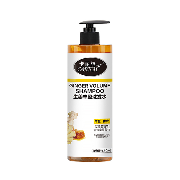 (Кол-во в коробке 20 шт) CARICH Имбирный шампунь для придания объема волосам, 450 мл