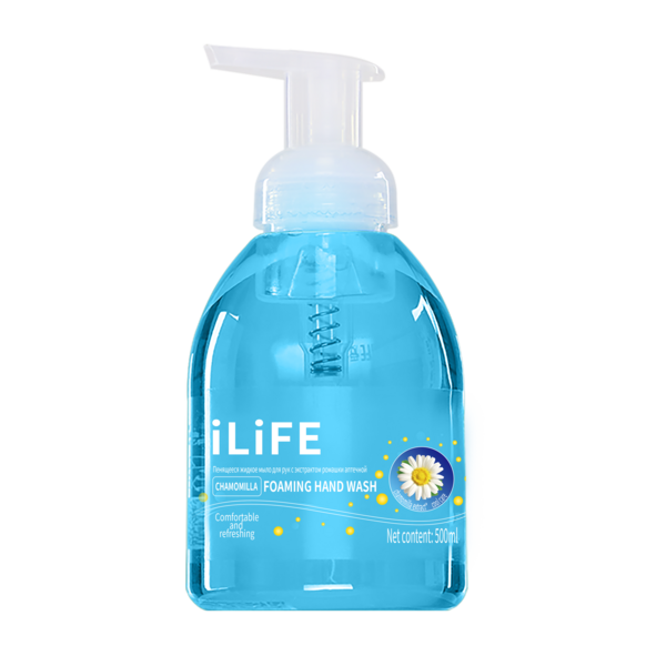(Кол-во в коробке 20 шт) iLiFE Жидкое мыло-пенка для рук с ромашкой 500 мл