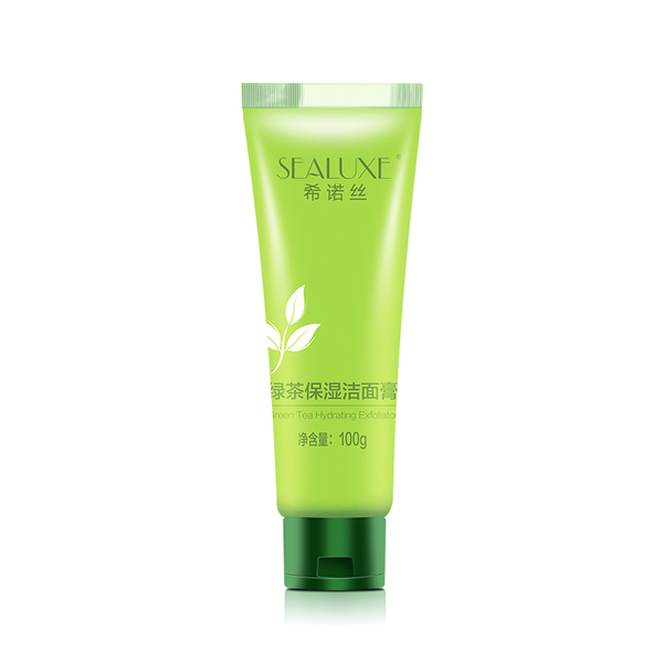 (Кол-во в коробке 24 шт) SEALUXE Green Tea Moisturizing exfoliatoner SEALUXE Увлажняющий очищающий бальзам с зеленым чаем 100 г