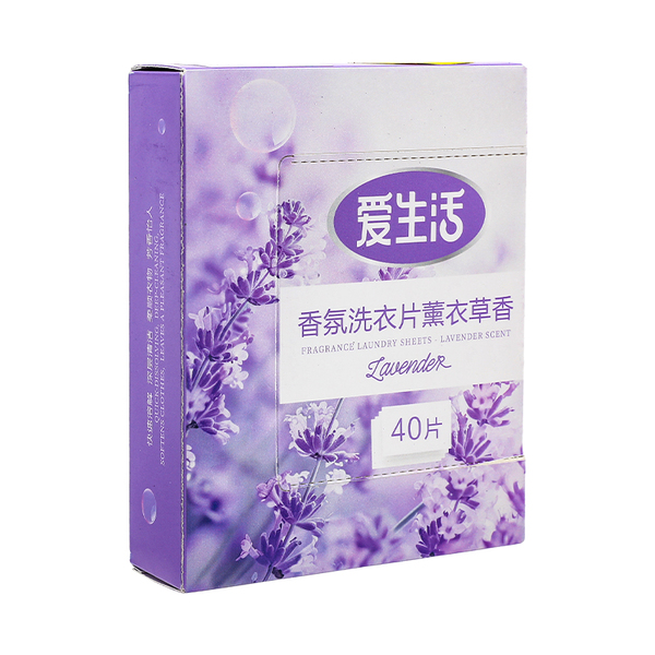 (Кол-во в коробке 24 шт) iLiFE Пластинки кондиционер и ароматизатор для стирки белья (аромат лаванды), 40 шт