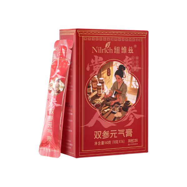 (В коробке 60 шт) Nirlich паста с эффектом двойного женьшеня/160 гр