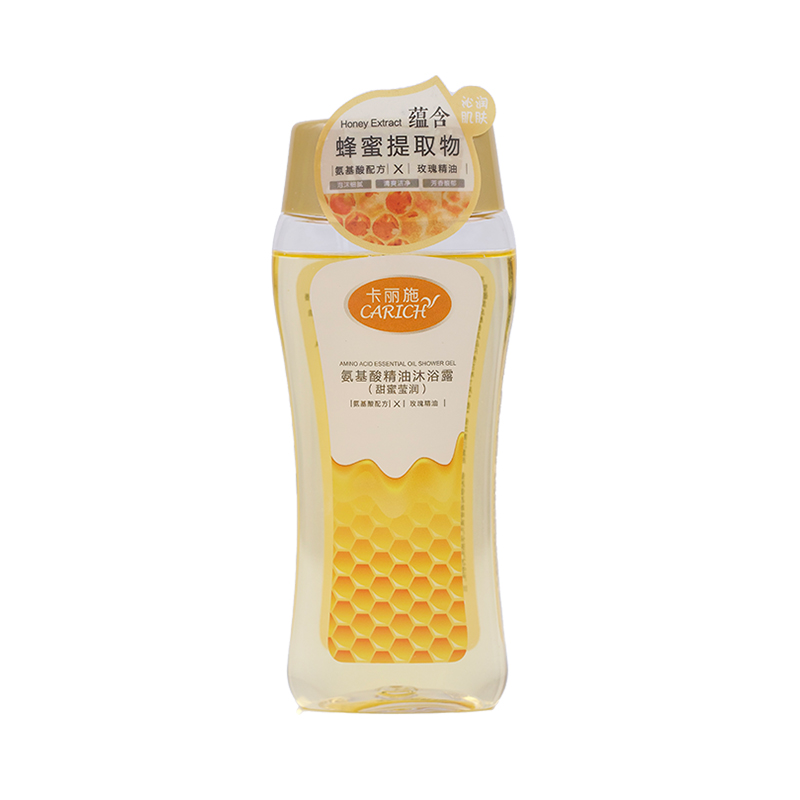 (Кол-во в коробке 20 шт) CARICH Гель для душа с эфирными маслами и аминокислотами (ароматный и увлажняющий) 200г