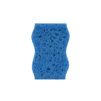 (Кол-во в коробке 80 шт) KARDLI Губка для мытья посуды из древесной целлюлозы