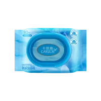 (Кол-во в коробке 15 шт) CARICH Безопасная для кожи влажная туалетная бумага/80штук в упаковке